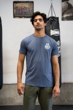 Casual T-shirt heather navy
