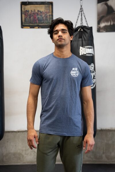 Casual T-shirt heather navy